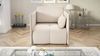 Wohnero24 Design Schlafsessel NESSA 1 - Komfortbett 80 x 195 cm - mit Bettkasten - Creme Bild 3