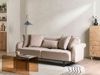 Sofa 3-Sitzer SVANEK Stoff Hellbraun Bild 3