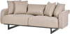 Sofa 3-Sitzer SVANEK Stoff Hellbraun Bild 4