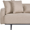 Sofa 3-Sitzer SVANEK Stoff Hellbraun Bild 5
