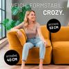 Lumaland Sitzsack-Sofa, Polyester, Eckteil, Cord - Senfgelb, 70 x 81 x 81 cm Bild 5