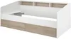 Vente-unique - PAULETTE Bett Holz, Platte BeigeWeiß - B 112,7 cm x H 81,7 cm x L 203 cm Bild 4