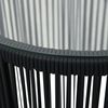 vidaXL 3-tlg. Bistro-Set mit Kissen PE-Rattan Schwarz 48138 Bild 3