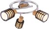 RGB LED Deckenleuchte, Holz, Glas, Spots verstellbar, 25 cm Bild 4
