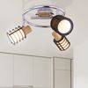 RGB LED Deckenleuchte, Holz, Glas, Spots verstellbar, 25 cm Bild 2