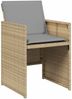 vidaXL Gartenstühle mit Kissen 4 Stk. Beigemischung Poly Rattan 4007441 Bild 3
