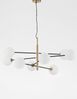 Nova Luce 9143308 VITRA Pendelleuchte 8-flammig Gold Weiss Schwarz G9 Bild 3