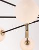 Nova Luce 9143308 VITRA Pendelleuchte 8-flammig Gold Weiss Schwarz G9 Bild 5