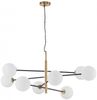 Nova Luce 9143308 VITRA Pendelleuchte 8-flammig Gold Weiss Schwarz G9 Bild 2