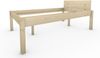 Pfostenbett Massivholzbett (Fichte) "Daybett" 120 x 200 cm 58 cm Holzbett 300kg Bild 2