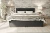 99rooms Kira Boxspringbett Strukturstoff NEVE Schwarz 180x200 cm Bild 1