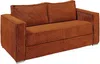 Vente-unique - LORETO Sofa SamtStoff Rot - B 223 cm95 cm x H 90 cm x L 195 cm Bild 2