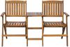 vidaXL Gartenbank Klappbar mit Teetisch 140 cm Massivholz Akazie 42654 Bild 2