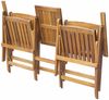 vidaXL Gartenbank Klappbar mit Teetisch 140 cm Massivholz Akazie 42654 Bild 3
