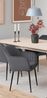 Armlehnstuhl >Emilia< in Grau, Polyester, Stahl - 57x83x61cm (BxHxT) Bild 2