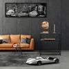 osoltus Cube Industrial Konsolentisch Beistelltisch Metall schwarz 80 x 25 x 80 cm Bild 2
