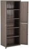vidaXL Gartenschrank Braun 65x45x172 cm PP Holz-Optik 151240 Bild 5