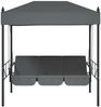 vidaXL Hollywoodschaukel mit Dach Dunkelgrau Stahl 4008901 Bild 5