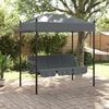 vidaXL Hollywoodschaukel mit Dach Dunkelgrau Stahl 4008901 Bild 3