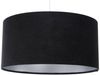 BPS Koncept 0E0-163-40 Hängeleuchte GLAMOUR Velourss strukturiert auf PVC-Basis schwarz, silber 1xE27 60W H:102 Ø40cm dimmbar Bild 1