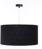 BPS Koncept 0E0-163-40 Hängeleuchte GLAMOUR Velourss strukturiert auf PVC-Basis schwarz, silber 1xE27 60W H:102 Ø40cm dimmbar Bild 3