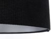 BPS Koncept 0E0-163-40 Hängeleuchte GLAMOUR Velourss strukturiert auf PVC-Basis schwarz, silber 1xE27 60W H:102 Ø40cm dimmbar Bild 5