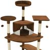 vidaXL Katzen-Kratzbaum mit Sisal-Kratzsäulen 203 cm Braun und Weiß 170528 Bild 4