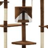 vidaXL Katzen-Kratzbaum mit Sisal-Kratzsäulen 203 cm Braun und Weiß 170528 Bild 5