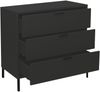 Kommode >Bonnie< in anthrazit matt lack - 81x80x45cm (BxHxT) Bild 4