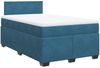 vidaXL Boxspringbett mit Matratze Blau 120x200 cm Samt 3288580 Bild 3