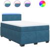 vidaXL Boxspringbett mit Matratze Blau 120x200 cm Samt 3288580 Bild 2