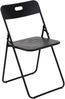 Balkonset klappbares Garnitur 60×60×73 cm aus Stahl mit Ecoating, schwarz Bild 2