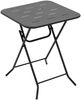 Balkonset klappbares Garnitur 60×60×73 cm aus Stahl mit Ecoating, schwarz Bild 3