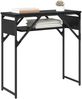 Konsolentisch, Beistelltisch, Konsole Schwarz Eichen-Optik 75x30x75cm Holzwerkstoff Bild 3