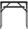 Konsolentisch, Beistelltisch, Konsole Schwarz Eichen-Optik 75x30x75cm Holzwerkstoff Bild 5