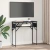 Konsolentisch, Beistelltisch, Konsole Schwarz Eichen-Optik 75x30x75cm Holzwerkstoff Bild 4