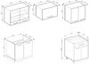 Küchenzeile R-Line Rot/Anthrazit 200 cm J-Shape, AP Eiche Vicco Bild 3