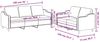 vidaXL 2-tlg. Sofagarnitur mit Kissen Hellgelb Stoff 3201839 Bild 4