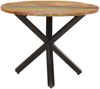 vidaXL Esstisch Rund 100x100x75 cm Altholz Massiv 321682 Bild 2