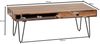 Couchtisch BAGLI Massiv-Holz Sheesham 110 cm breit Wohnzimmer-Tisch Design Metallbeine Landhaus-Stil Beistelltisch Bild 4