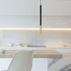 LED Pendelleuchte, Stahl, schwarz-gold, H 110 cm Bild 3
