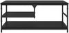 vidaXL Couchtisch Schwarz Eichen-Optik 90 x 49 x 40 cm Holzwerkstoff 886245 Bild 5