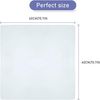 URAQT Herren Stofftaschentücher Set 12 Stück Baumwolle Weiß 40x40cm Bild 2