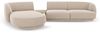 Micadoni Modulares Sofa Miley mit Recamiere 3-Sitzer Links Chenille Eden Beige Bild 1