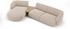 Micadoni Modulares Sofa Miley mit Recamiere 3-Sitzer Links Chenille Eden Beige Bild 2