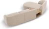Micadoni Modulares Sofa Miley mit Recamiere 3-Sitzer Links Chenille Eden Beige Bild 4