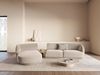 Micadoni Modulares Sofa Miley mit Recamiere 3-Sitzer Links Chenille Eden Beige Bild 5