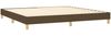 vidaXL Boxspringbett mit Matratze Dunkelbraun 200x200 cm Stoff, Härtegrad: H2 [3126752] Bild 4