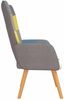 vidaXL Relaxsessel Patchwork Stoff [328183] Bild 4