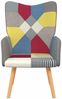 vidaXL Relaxsessel Patchwork Stoff [328183] Bild 3